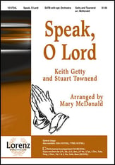 Speak, O Lord SATB choral sheet music cover